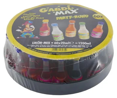 Produktbild von GAUDI MAX PARTY-RUND (60 x 0,02L)