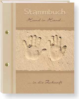 Produktbild von Abverkauf % Stammbuch der Familie Hand in Hand Stammbücher A4 Familienstammbuch Trauung Stammbaum Maritim Strand Hochzeit Meer