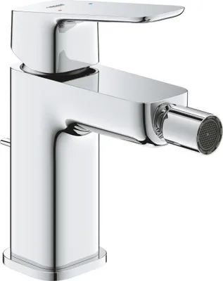 Immagine prodotto di GROHE Cubeo Mitigeur monocommandé pour bidet, saillie 113mm, garniture de vidage à tirette, 1018100000, 1018100000