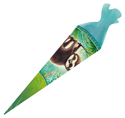 Image de TRÖTSCH Sac d'école 35 cm paresseux rond vert avec tulle