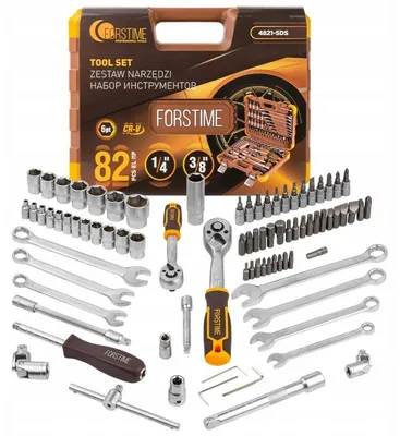 Obrázok produktu pre Sada náradia s 82 dielmi 1/4" a 3/8" (4–22 mm)