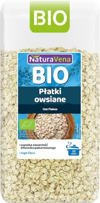 PŁATKI OWSIANE BIO 300 g - NATURAVENA