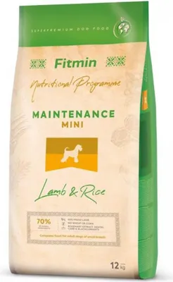 Productafbeelding van Fitmin Mini Lam en Rijst, 12 kg