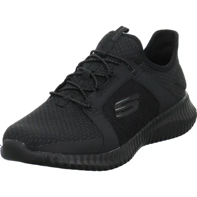 Produktbild von Skechers Elite Flex, Männlich, Erwachsener, Modische Sneakers, Schwarz, Weiß, Einfarbig, Schnürverschluss