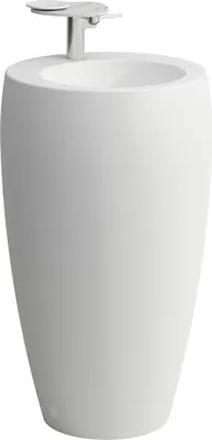 Produktbild von LAUFEN Alessi one Waschtisch mit integrieter Säule, ohne Hahnloch, ohne Überlauf, 530x530, H8119727571091