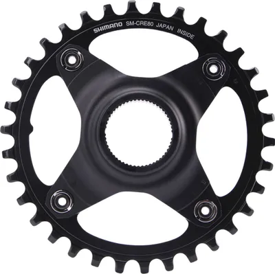 Image de SHIMANO Plateau de pédalier "STEPS SM-CRE80" noir, Alum 34 dents