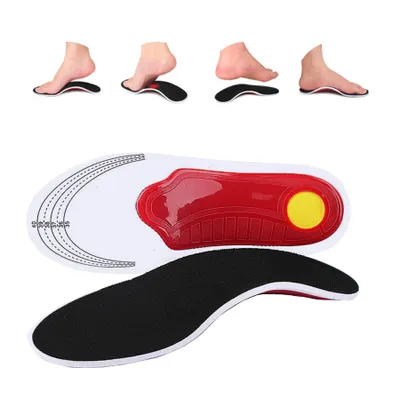 Produktbild von Einlegesohlen 2 Paar Orthopädische Einlegesohlen für Damen & Herren, 3D-Einlage mit Bogenkorrektur,Orthopädische, komfortable Sport-Schuheinlagen (L)