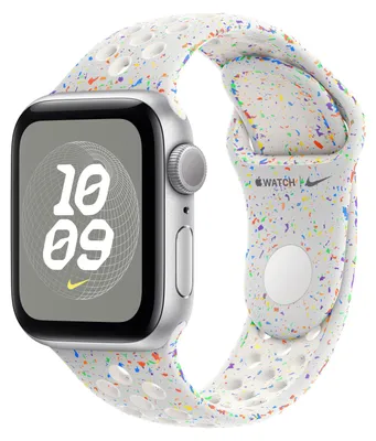 Produktbild von Apple MUUK3ZM/A Intelligentes tragbares Accessoire Band Weiß Aluminium, Fluor-Elastomer