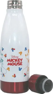 Zdjęcie produktu dla Termiczna butelka do picia | 340 ml | Myszka Miki | Dziecięca butelka ze stali nierdzewnej