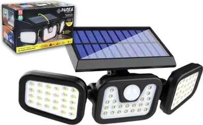 Obrázek produktu pro Panta TrioSolar - Vysoce výkonné solární venkovní světlo s 3 směrovými LED panely - 9010041039120