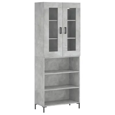 Produktbild von Highboard Betongrau 69,5x34x180 cm Holzwerkstoff