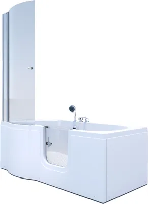 Produktbild von Seniorendusche und Badewanne mit Tür S12D-EH-R Dusche 85x170cm