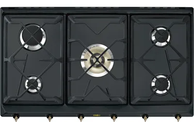 Produktbild von Smeg SRV896AOGH, Anthrazit, Integriert, Gaskochfeld, Gusseisen, 5 Zone(n), 5 Zone(n)