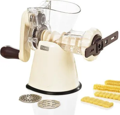 Immagine prodotto di Macinacarne rotativa con schiacciapatate - Melanzana/Bianco - 10250