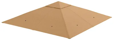 Image de Toile de remplacement pour pergola de jardin - Couverture de pergola - Polyester - 2,98 x 2,95 m - Beige