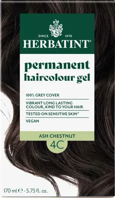 Produktbild von HERBATINT Kräuterhaarfarbe 4C Aschkastanie
