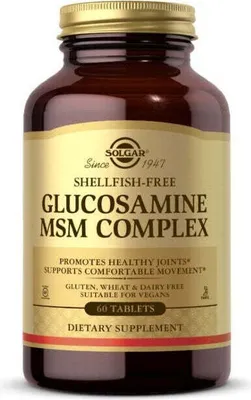 Produktbild von Glucosamin-MSM-Komplex (ohne Schalentiere) 60 Tabletten Solgar