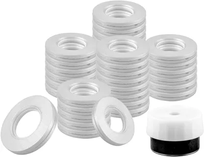 Produktbild von Gordainringe mit Ösen, 40 mm, 50 Stück, Kunststoff, für Gardinenaufhängung