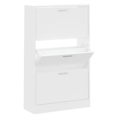 Immagine prodotto di vidaXL Scarpiera bianca 63x24x103 cm Materiale a base di legno