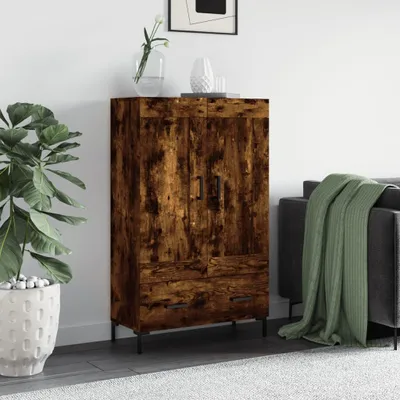 Obrázek produktu pro vidaXL Highboard kouřový dub 69,5x31x115 cm výrobek ze dřeva