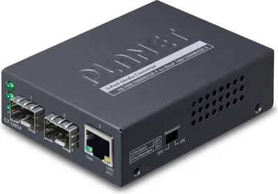 Produktbild von PLANET 10/100/1000Base-T to Dual 1000Base-X SFP (1 TP, 2