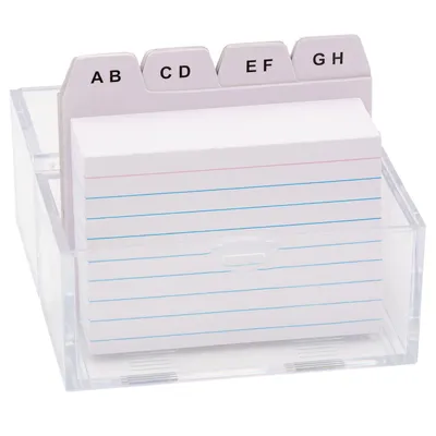 Produktbild von TSI Kartei-Kasten m.100 Karteikarten A8 u.Register A-Z