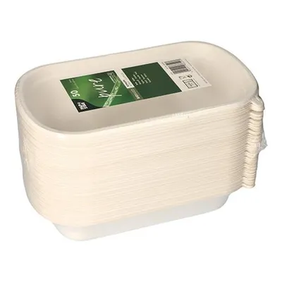 Produktbild von 50 Schalen, Zuckerrohr pure 750 ml 4,4 cm x 13,4 cm x 22,9 cm weiss