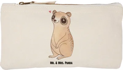 Produktbild von Mr. & Mrs. Panda Pouch Plumplori Glücklich Größe S Klein - Weiß - Geschenk, aufbewahrungsbeutel, Schlampermäppchen, Niedlich, Glück, Kulturbeutel, Kosmetiktasche, Etui