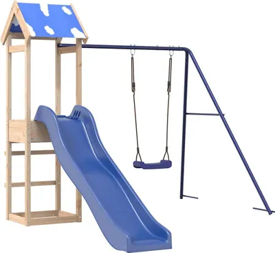 Produktbild von vidaXL Spielturm Massivholz Kiefer