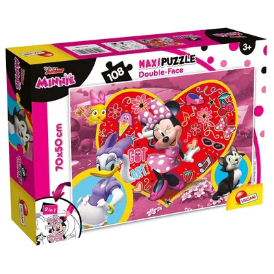 Produktbild von Liscianigiochi 74198 Disney Puzzle 2 in 1 Doppelseitig supermaxi 108 Stück Minnie