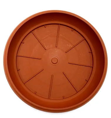 Produktbild von Blumentopf Untersetzer aus Kunststoff - Ø 27cm in Terracotta