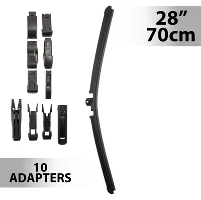 Imagen del producto de Limpiacristales de 28"/70 cm, con 10 adaptadores