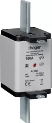 Immagine prodotto di Hager LNH3160MK Sicherungseinsatz NH3C 500V gG 160A Kombimelder isol. Lasche (LNH3160MK)