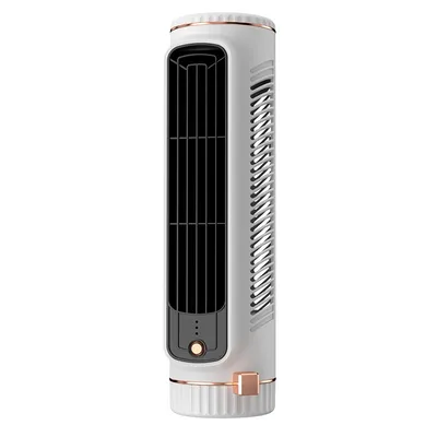 Imagen del producto de Ventilador de pie con sistema de circulación de aire para uso doméstico, color blanco