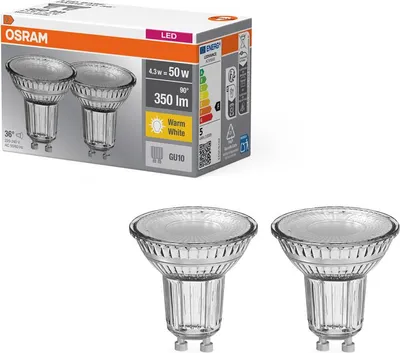 Obrázok produktu pre Osram 4099854045721, 4,3 W, 50 W, GU10, 350 lm, 10000 h, Teplá biela