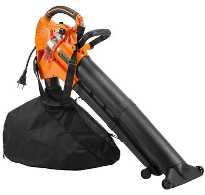 Produktbild von 3000W 3-in-1 Elektrischer Laubbläser und Staubsauger mit 40L Auffangbeutel, 4 Rädern, verstellbarem Gurt, Orange