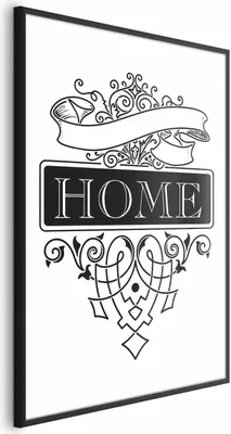 Produktbild von Posterpapier Poster - Home 21x30 cm Text n-A-0747-ao-a