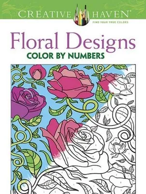 Obrázek produktu pro Creative Haven Floral Design Color By Number Coloring Book
