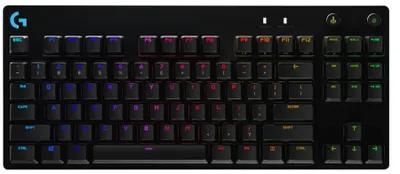 Zdjęcie produktu dla Logitech G 920-009391, Bez bloku numerycznego (80 - 87%), Przewodowa, USB, Mechaniczna, RGB LED, Czarny
