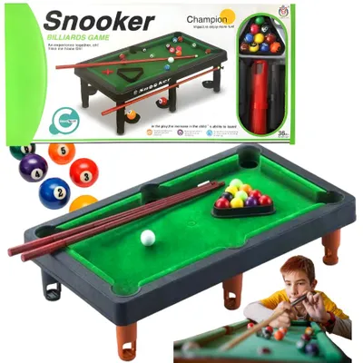 Zdjęcie produktu dla Mini Bilard Stół Bilardowy Gra Zestaw Dla Dzieci Snooker Bile Kije