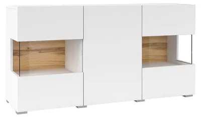 Produktbild von Buffet Glora mit 3 Türen, Weiß, 120cm