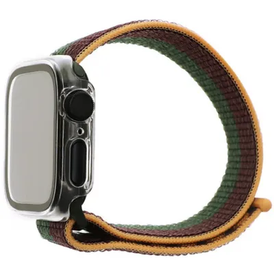 Produktbild von 4smarts 456211, Hülle, Smartwatch, Transparent, Apple, Watch Series 7 (41mm), Glas, Polycarbonat (PC)
