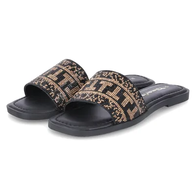 Produktbild von Tamaris Pantoletten Damen Leder Schwarz Größe: 37