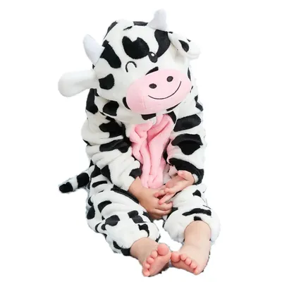 Obrázek produktu pro Dětská kombinéza se zvířaty (kráva, 90)
