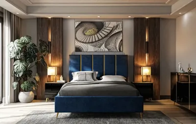 Produktbild von Polsterbett TIFFANY mit Behälter 140x200 cm- Kopfteil:133 cm French Velvet 671