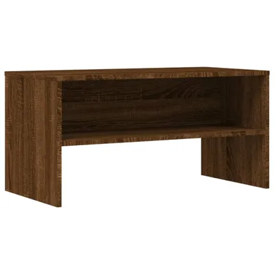 Image de vidaXL Armoire TV marron imitation chêne 80x40x40 cm Bois composite