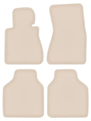 Productafbeelding van Velours automatten voor BMW 7 E66 2001-2008 (sedan) – 4-delig, beige, op maat – Wielganizator FORTUNA