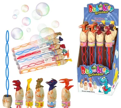 Immagine prodotto di Bacchetta per bolle di sapone Dinosauro 120ml