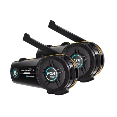 Obrázek produktu pro Interkomová náhlavní souprava Bluetooth pro motocykly, kapacita 8 jezdců, vzdálenost 2000 m, podpora rádia FM,