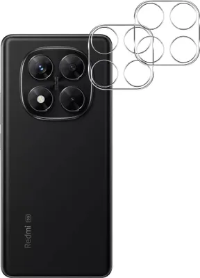 Produktbild von Kameraschutz für Xiaomi Redmi Note 14 PRO 5G [2 Stück] Kamera Schutzfolie Durchsichtiges gehärtetes Glas Folie Rückseite Linse Kratzschutzfolie Linsenschutz Phonillico®